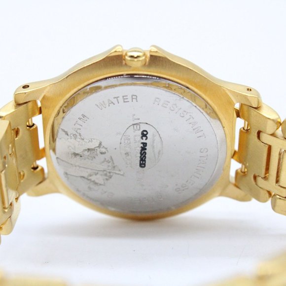 J.B Champion Watch Mens Gold Tone Stainless Steel Classic White Dial Swiss Movt - Picture 8 of 8
